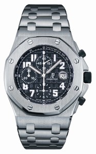 Audemars Piguet Automatic Stainless Steel Black Chronograph Dial Brushed Stainless Steel Band Watch #26170ST.OO.1000ST.08 (Men Watch)
