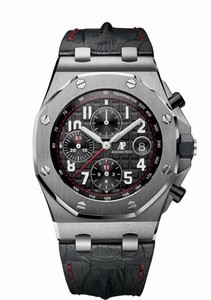 Audemars Piguet Royal Oak Offshore Automatic Chronograph Date Black Leather Watch# 26470ST.OO.A101CR.01 (Women Watch)