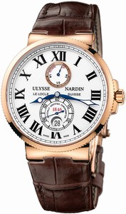 Ulysse Nardin Automatic self wind Dial color White Lacquered Watch # 266-67-40 (Men Watch)