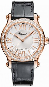 Chopard Swiss automatic Dial color Silver Watch # 274808-5003 (Women Watch)