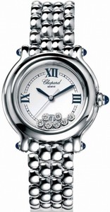 Chopard Quartz Stainless Steel White Dial Stainless Steel -polished Band Watch #278236-3005 (Women Watch)