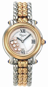 Chopard Quartz Stainless Steel/gold White Dial Steel & Yellow Gold Band Watch #278237-4013 (Women Watch)