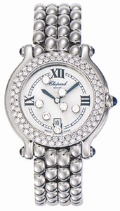 Chopard Quartz Stainless Steel White Dial Stainless Steel Band Watch #278291-2005 (Women Watch)