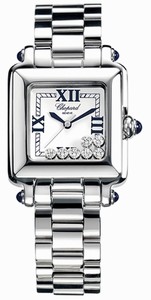 Chopard Quartz Stainless Steel White Dial Stainless Steel Band Watch #278349-3006 (Women Watch)