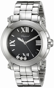 Chopard Swiss quartz Dial color Black Watch # 278477-3014 (Women Watch)