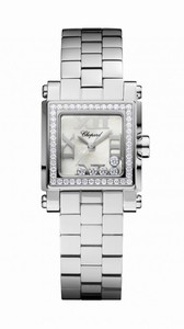 Chopard Happy Sport Quartz Mother of Pearl Dial Diamond Bezel Stainless Steel Watch# 278516-3004 (Women Watch)