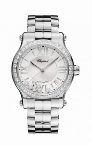 Chopard Happy Sport Automatic Analog Date Diamond Bezel Stainless Steel Watch# 278559-3004 (Women Watch)