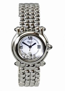Chopard Swiss Quartz Dial Color White Watch #27/8250-23 (Women Watch)