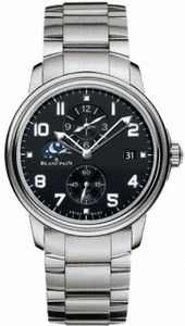 Blancpain Automatic Stainless Steel Black Dial Stainless Steel Brushed & Polished Band Watch #2860-1130-71 (Men Watch)