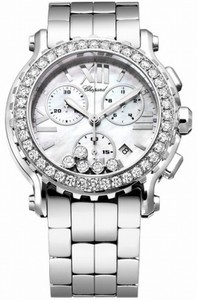 Chopard Quartz Stainless Steel Mother Of Pearl Dial Stainless Steel Band Watch #288506-2005 (Women Watch)