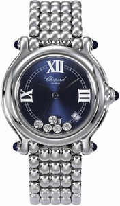 Chopard Quartz Stainless Steel Blue Dial Stainless Steel Band Watch #288965-3005 (Women Watch)