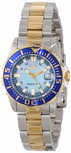Invicta Pro Diver Quartz Analog Date Two Tone Stainless Steel Watch # 2961 (Women Watch)