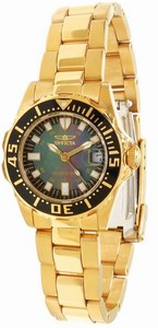 Invicta Pro Diver Quartz Analog Date Gold Tone Stainless Steel Watch # 2962 (Women Watch)