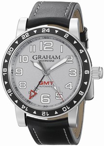 Graham Swiss automatic Dial color Silver Watch # 2TZAS.S01A (Men Watch)