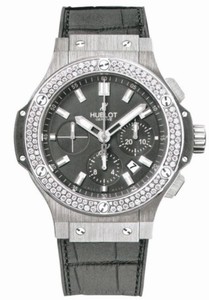 Hublot Big Bang Automatic Chronograph Date Bezel decorated with 1.78ct Diamonds Watch # 301.ST.5020.GR.1104 (Men Watch)