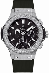 Hublot Big Bang Automatic Chronograph Date Bezel decorated with 1.78ct Diamonds Watch # 301.SX.1170.RX.1104 (Men Watch)