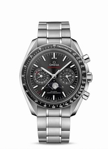 Omega Speedmaster Co-Axial Master Chronometer Chronograph Moon Phase Stainless Steel Watch # 304.30.44.52.01.001 (Men Watch)