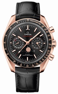 Omega Speedmaster Automatic Co-Axial Master Chronometer Moonphase Chronograph Leather Watch # 304.63.44.52.01.001 (Men Watch)