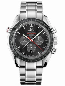 Omega 44.25mm Automatic Moonwatch Split-Seconds Chronograph Black Dial Stainless Steel Case With Stainless Steel Bracelet Watch #311.30.44.51.01.001 (Men Watch)