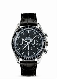 Omega Speedmaster Professional Moonwatch Manual Winding Chronograph Black Leather Watch# 311.33.42.30.01.002 (Men Watch)