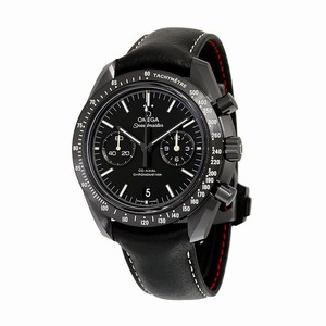 Omega Speedmaster Co-Axial Chronometer Chronograph Date Black Leather Watch # 311.92.44.51.01.004 (Men Watch)