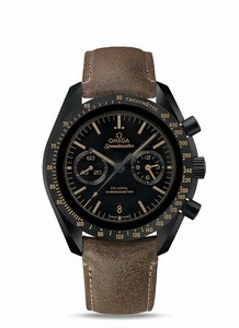 Omega Speedmaster Co-Axial Chronometer Dark Side Of The Moon Chronograph Brown Leather Watch# 311.92.44.51.01.006 (Men Watch)