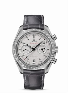 Omega Speedmaster Moonwatch Co-Axial Chronograph Date Gray Leather Watch# 311.93.44.51.99.001 (Men Watch)
