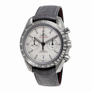 Omega Speedmaster Co-Axial Chronometer Chronograph Date Ceramic Case Grey Leather Watch # 311.93.44.51.99.002 (Men Watch)