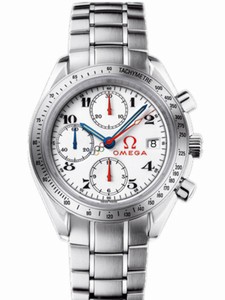 Omega 40mm Automatic Chronometer Olympic Colection Timeless White Dial Stainless Steel Case With Stainless Steel Bracelet Watch #323.10.40.40.04.001 (Men Watch)