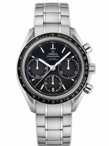 Omega 40mm Automatic Chronometer Racing Black Dial Stainless Steel Case With Stainless Steel Bracelet Watch #326.30.40.50.01.001 (Men Watch)
