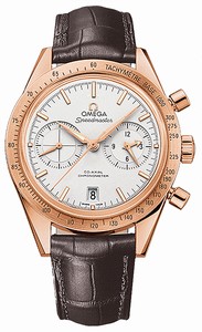 Omega Speedmaster Co-Axial Automatic Chronograph Date 18k Rose Gold Case Brown Leather Watch# 331.53.42.51.02.002 (Men Watch)
