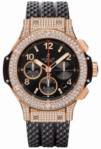 Hublot Big Bang Automatic Chronograph Date Bezel decorated with 1.22ct Diamonds Watch # 341.PX.130.RX.174 (Men Watch)