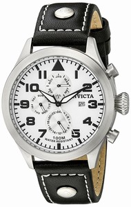 Invicta White Dial Stainless Steel Band Watch #351 (Men Watch)