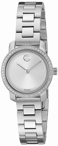 Movado Swiss quartz Dial color Silver Watch # 3600214 (Women Watch)