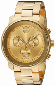 Movado Swiss quartz Dial color Gold Watch # 3600278 (Men Watch)