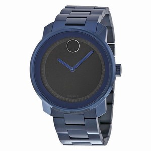 Movado Quartz Analog Blue PVD Stainless Steel Watch # 3600296 (Men Watch)