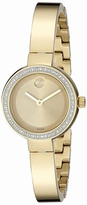 Movado Swiss quartz Dial color Gold Watch # 3600322 (Women Watch)