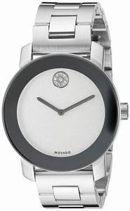 Movado Swiss quartz Dial color Silver Watch # 3600334 (Women Watch)