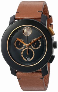 Movado Swiss quartz Dial color Black Watch # 3600348 (Men Watch)