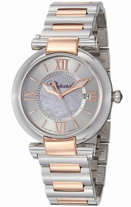 Chopard Imperiale Quartz Analog Date 18ct Rose Gold and Stainless Steel Watch# 388532-6002 (Women Watch)