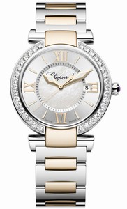 Chopard Imperiale Quartz Analog Date Diamond Bezel 18ct Rose Gold and Stainless Steel Watch# 388532-6004 (Women Watch)