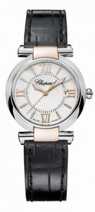 Chopard Imperiale Quartz Analog Date 18ct Rose Gold Leather Watch# 388541-6001 (Women Watch)