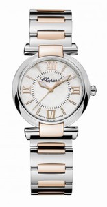 Chopard Imperiale Quartz Mother of Pearl Dial Date 18ct Rose Gold Stainless Steel Watch# 388541-6002 (Women Watch)