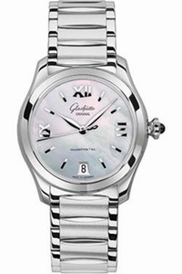 Glashutte Original Automatic Stainless Steel Mother Of Pearl Dial Stainless Steel Brushed & Polished Band Watch #39-22-08-02-34 (Women Watch)