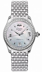 Glashutte Original Automatic Stainless Steel Mother Of Pearl Dial Stainless Steel Polished Band Watch #39-22-08-22-14 (Women Watch)