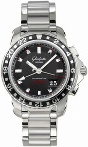 Glashutte Original Automatic Stainless Steel Black Dial Stainless Steel Brushed & Polished Band Watch #39-55-43-03-14 (Men Watch)