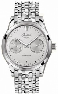 Glashutte Original Automatic Stainless Steel Silver Dial Stainless Steel Polished Band Watch #39-58-02-02-14 (Men Watch)
