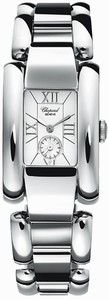 Chopard Quartz Stainless Steel White Dial Stainless Steel Band Watch #418380-3001 (Women Watch)