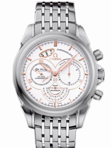 Omega 41mm Automatic Co-Axial Chronoscope White Dial Stainless Steel Case With Stainless Steel Bracelet Watch #422.10.41.50.04.001 (Men Watch)
