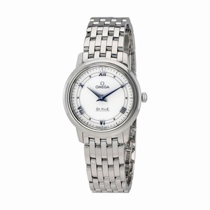 Omega Silver Dial Fixed Stainless Steel Band Watch #424.10.27.60.04.001 (Women Watch)